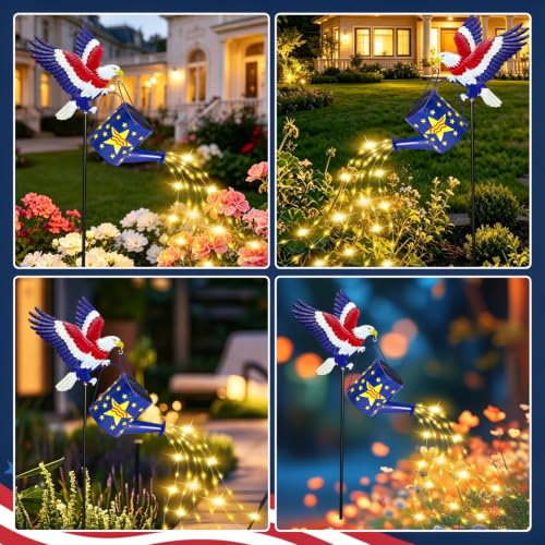Solar Garden Lights (Eagle / 1 PACK)