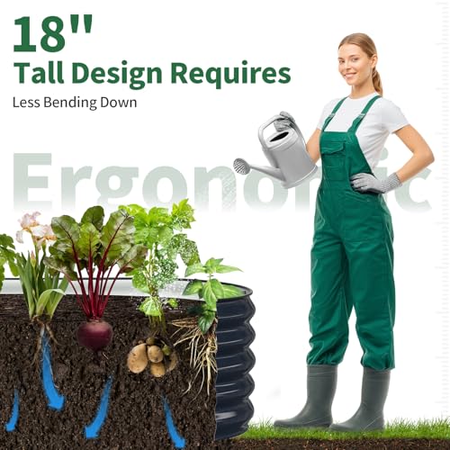 Raised Garden Bed (Midnight Blue / 8x2x1.5FT)