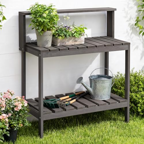 Outdoor Potting Bench (Gray)