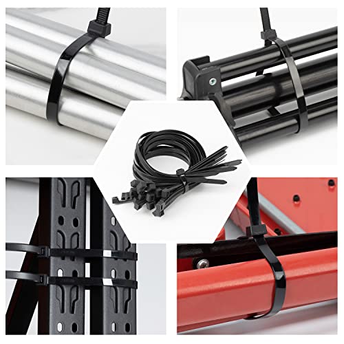 26 inch White Zip Ties Heavy Duty 100 Pack (100 Count)