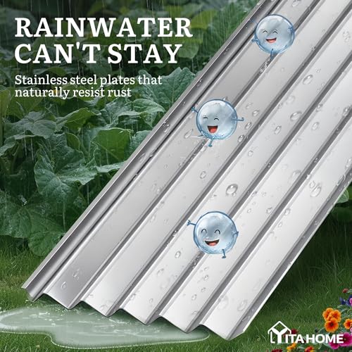 8x4x3ft Galvanized Raised Garden Bed (8x4x3ft / Silver)