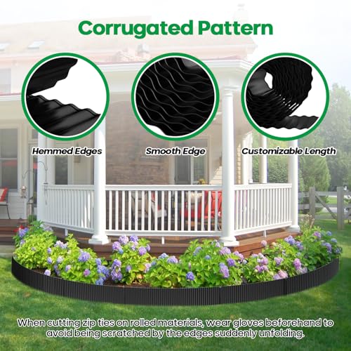 Corrugated Metal Garden Edging 6" x 20Ft