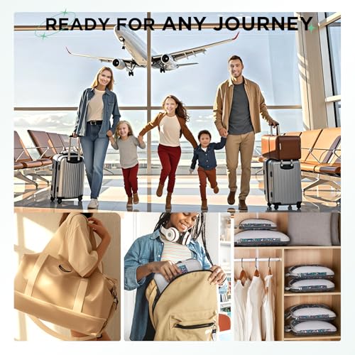 6 Set Compression Packing Cubes for Travel Essentials (Dark Blue Floral)