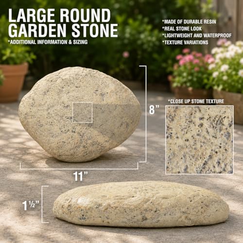 Engraved Always and Forever in Our Hearts Memorial Garden Stone