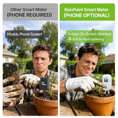 Smart Digital Wireless Plant Moisture Meter Houseplant Indoor (Sensor Only Pack)