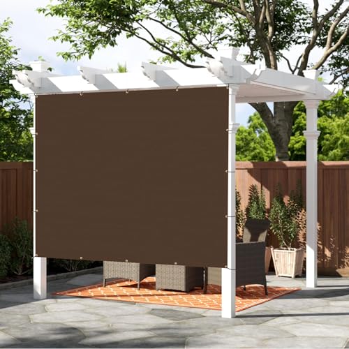 Shade Cloth 9x9 FT Sun Shade (9' x 9' custom size / Brown)