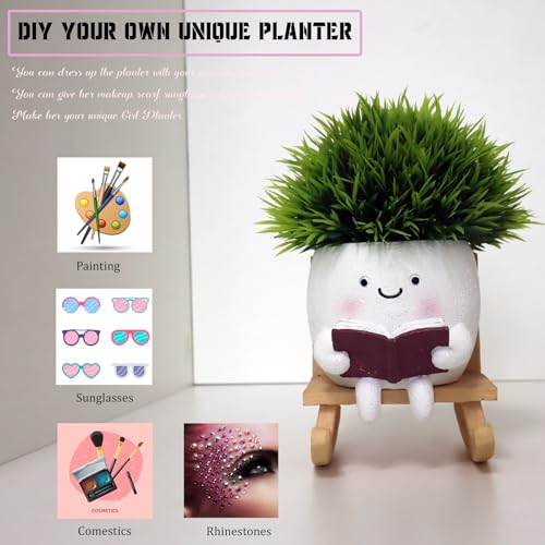 Funny Head Planters Face Pots