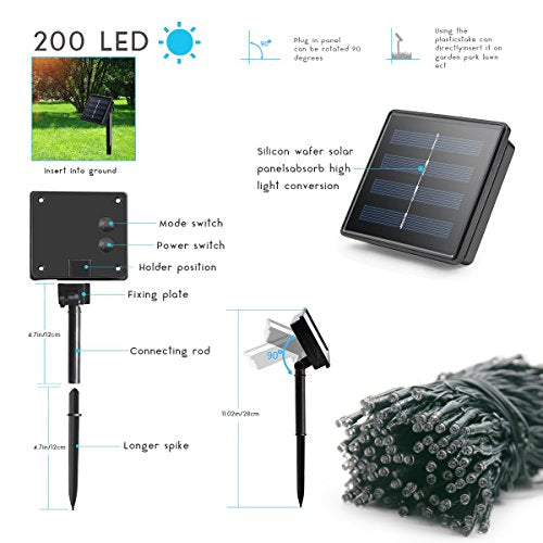Solar String Lights Outdoor Waterproof (72 Feet)