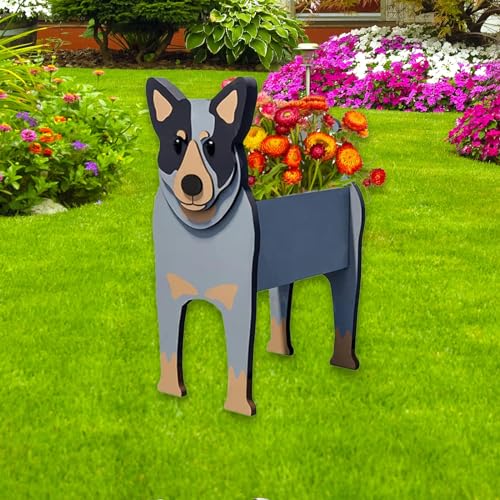 Australian Cattle Dog Planter Pots