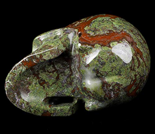 5.0" Dragon Blood Jasper Crystal Skull (Dragon Blood Jasper)