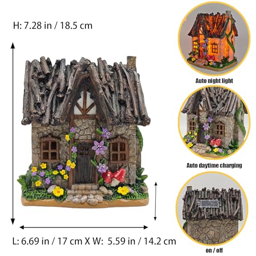 Solar LED Tree House Sculpture (Bird Tree House)