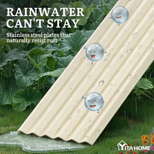 6x3x3ft Galvanized Raised Garden Bed (6x3x3ft / Cream Yellow)