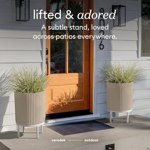 Demi Series Raised Planter (Sand/White / 16 inch)