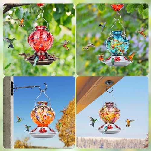 Hummingbird Feeders for Outdoors Hanging