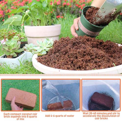 Coco Coir Brick for Plants (27Pack)