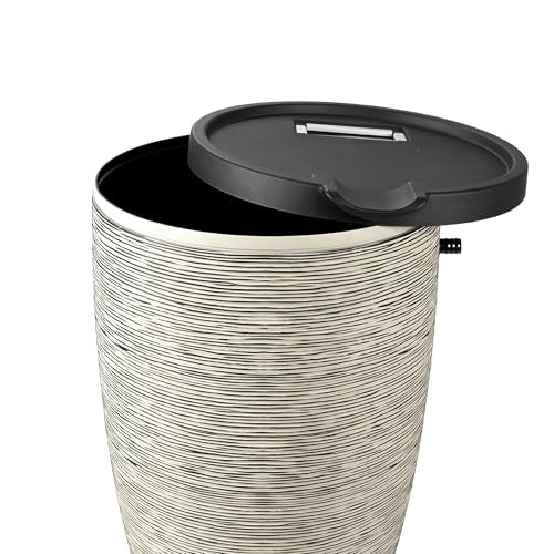 Newport 50‑Gallon Flat‑Back Rain Barrel with Stand & Planter Bundle (Slate / Rain Barrel & Planter Bundle)
