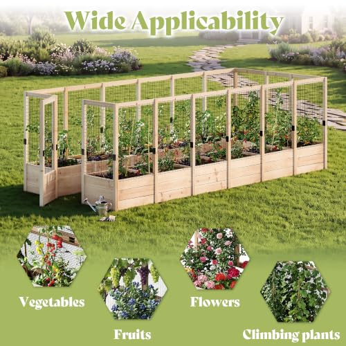 U Shape Raised Garden Bed (7.5x17x6 FT)