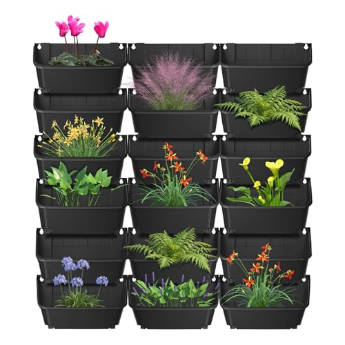 18 Pot Vertical Wall Planter