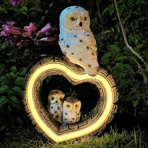 Solar Garden Lights (White Owl)