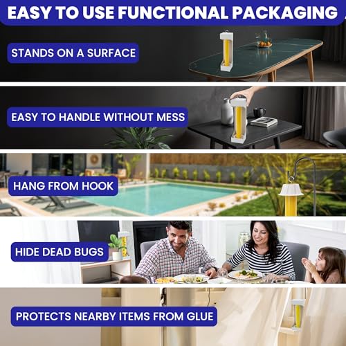 Fly Stick Sticky Fly Traps for Indoors Outdoor 4pk. Non (4pack)