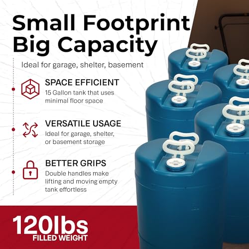 15 Gallon Stackable Water Containers