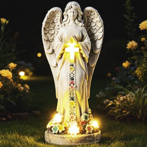 Angel Garden Statues Outdoor Cemetery Decorations for Grave