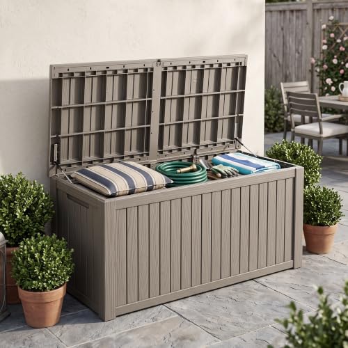 Outdoor Storage Box (Grey / 200 Gallon 3.1 XXL)