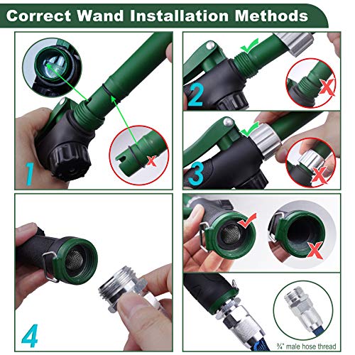 Heavy Duty 28 Inch Watering Wand with Pivoting Head