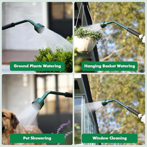 24 Inches Long Watering Wand for Garden Hose (Olive Green)