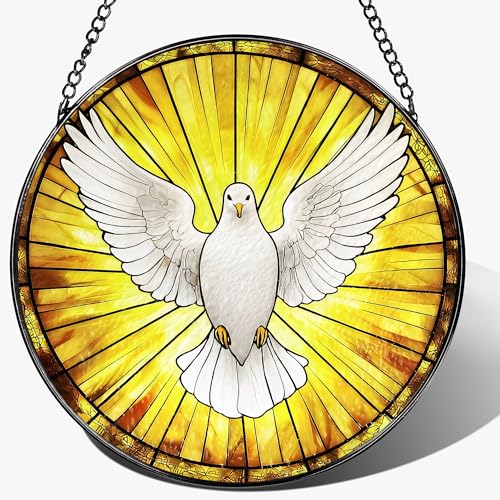 8'' Dove Stained Glass Suncatcher (Dove)