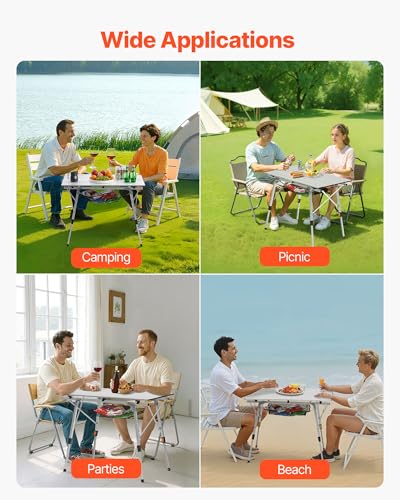 Folding Camping Table (Silver)