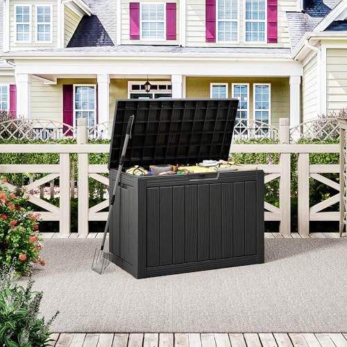 45 Gal Deck Box (45 Gallon / Striped Black)
