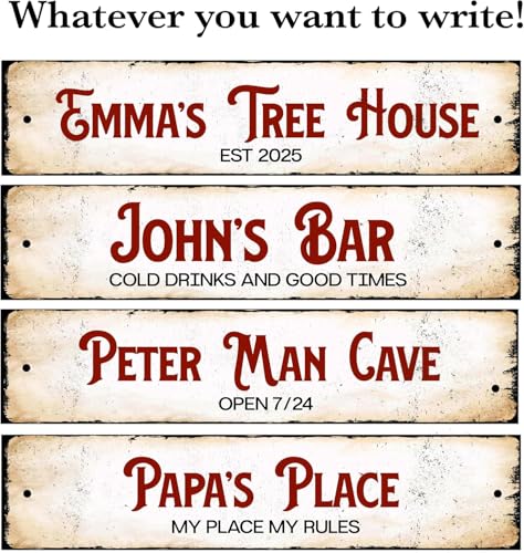 Personalized Dark Wood Sign (Dark Rustic Wood)