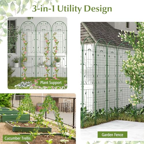 2 Pack Garden Trellis (87"x20" (2 Pack) / Green)