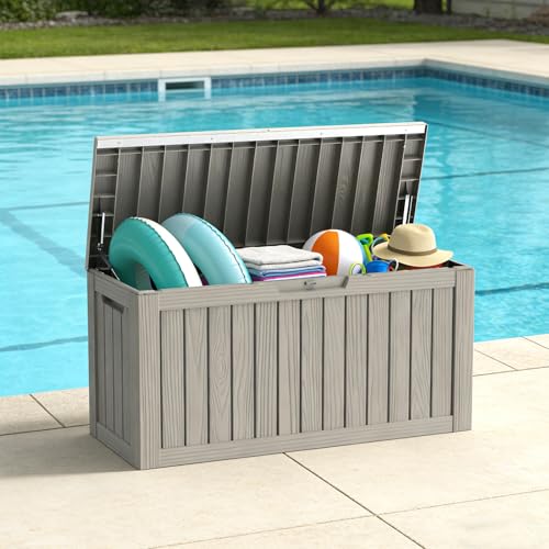 Outdoor Storage Box (Grey / 90 Gallon)