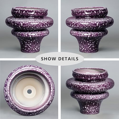 Ceramic Plant Pots (Purple (11.2 X 10.6 In))