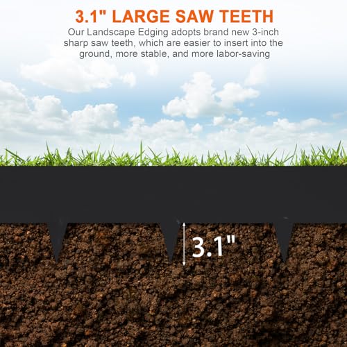 6 Pack Metal Edging for Landscaping (6 Count)