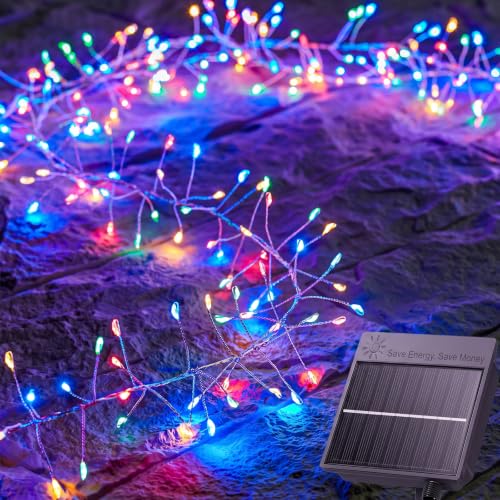 120 LED Solar Fairy Lights Outdoor Waterproof IP65 (Multicolor / 9.8Ft)