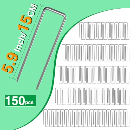 100FT Landscape Edging Kit with 150 Stainless Steel Stakes (100 Foot)