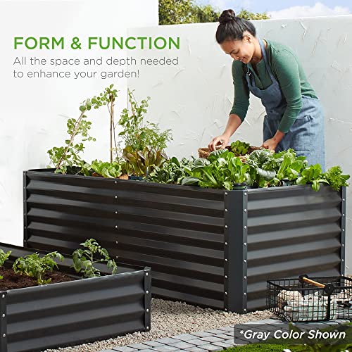 6x3x2ft Outdoor Metal Raised Garden Bed