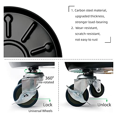 Plant Caddy with Wheels 2 Pack 14" Heavy Duty Plant Stand 330lbs (14)