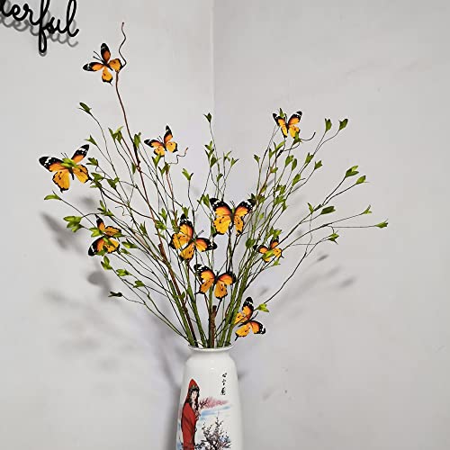 Artificial Butterfly (Yellow-5-pcs)