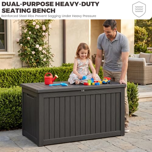 Outdoor Storage Box (Black / 270 Gallon 3.1 XXL)