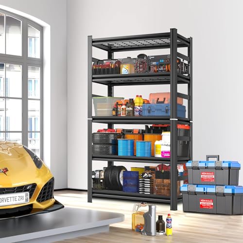 72''H Garage Shelving 3500LBS Capacity Heavy Duty Storage Shelves (5-Tier Wire 48''Wx24''Dx72''H)