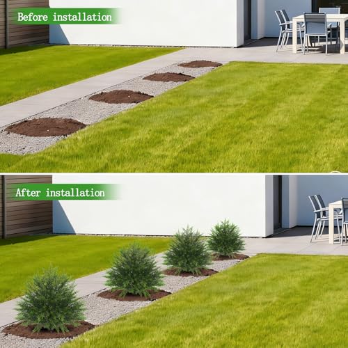 2 Pack 23" Artificial Cedar Topiary Ball Trees with Ground Spike (Fine Cedar)