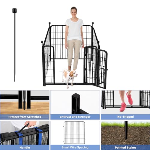 Tall Garden Fence with Gate (27 Sq Ft)