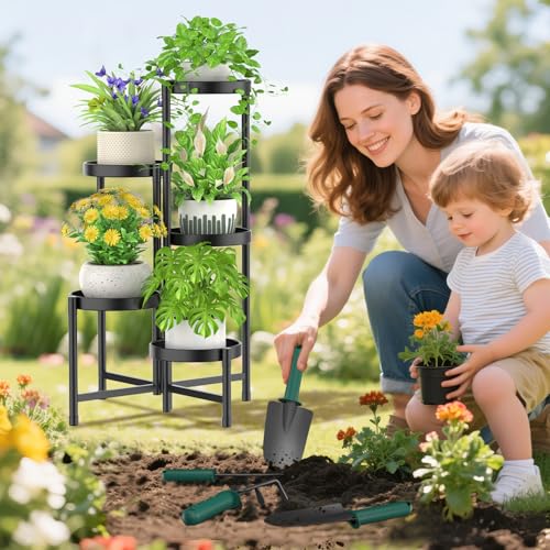 Plant Stand with Garden Tools Indoor Outdoor