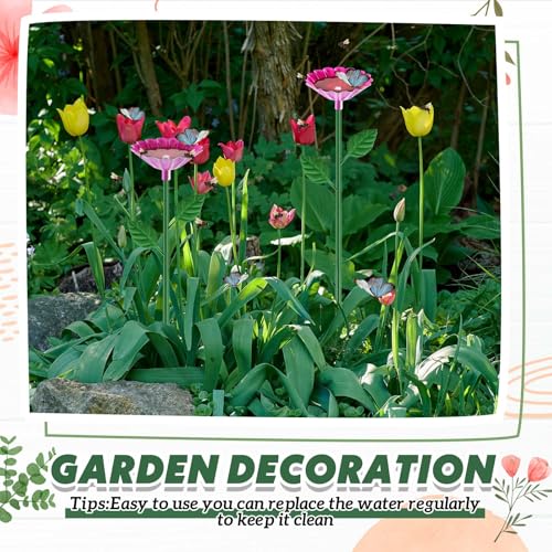 1 Pcs Metal Bee Watering Station (Rose Red)