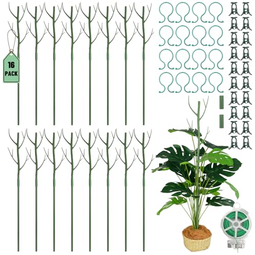 16 Pack Plant Support Stakes (16Pack-27.5 Inch)
