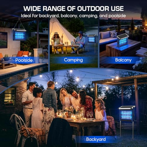 Solar Bug Zapper Outdoor (Blue)